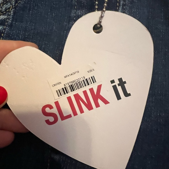 NWT Slink Jeans Fray Cropped Jean Jacket Women’s Size Small Blue Never worn. - Picture 7 of 8